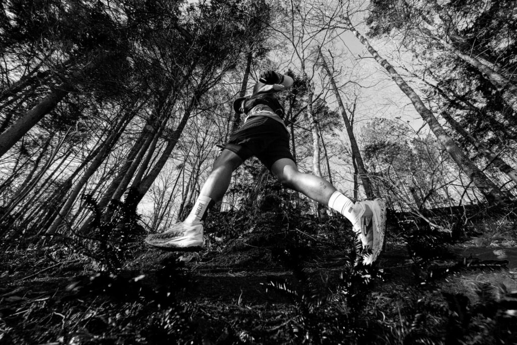 trail course à pied athlete